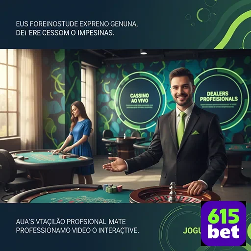 Jogadores em cassino ao vivo com serviços VIP no 615bet.