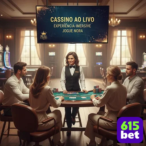 Jogadores em cassino ao vivo acessam promoções VIP no 615bet.
