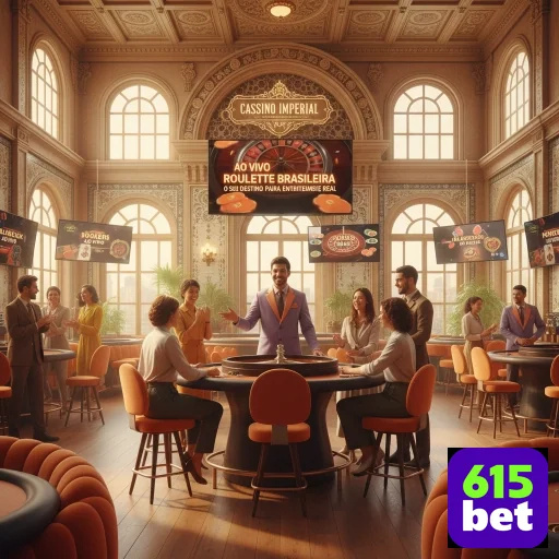 Ambiente de cassino ao vivo da 615bet com jogos emocionantes.