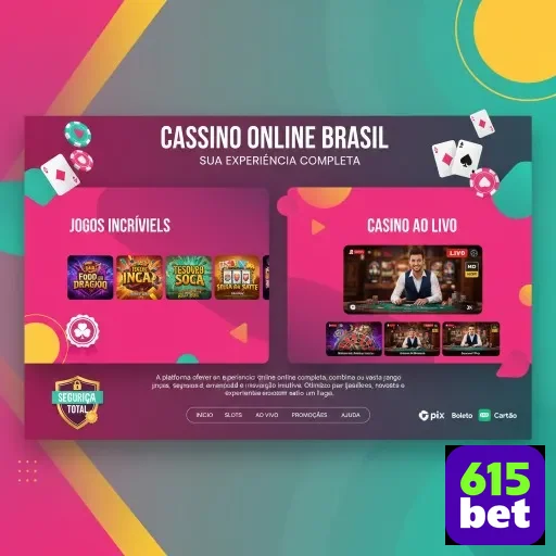 615bet apresenta jogos de cassino e opções ao vivo.