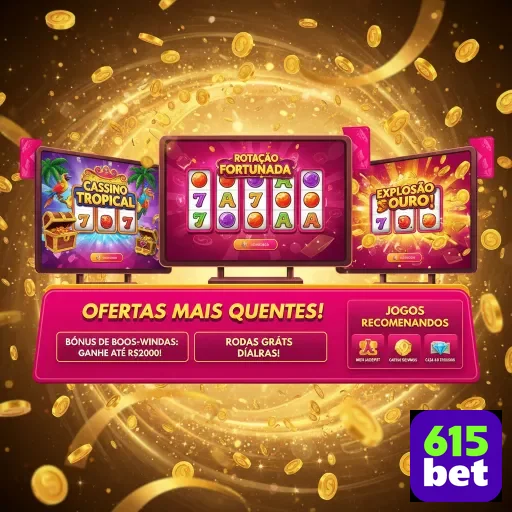 Tela de slot de jogos VIP na 615bet com bônus atraentes.