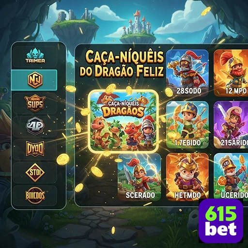 Interface de caça-níqueis do Dragão Feliz no 615bet.