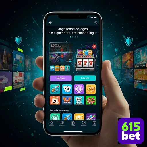 Interface do aplicativo da 615bet para jogos VIP.