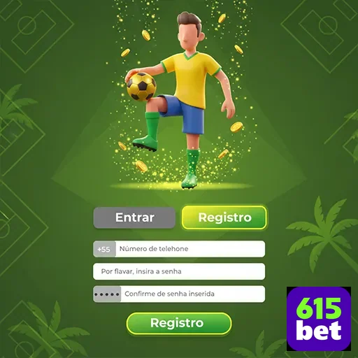Tela de registro para acesso ágil ao 615bet VIP.